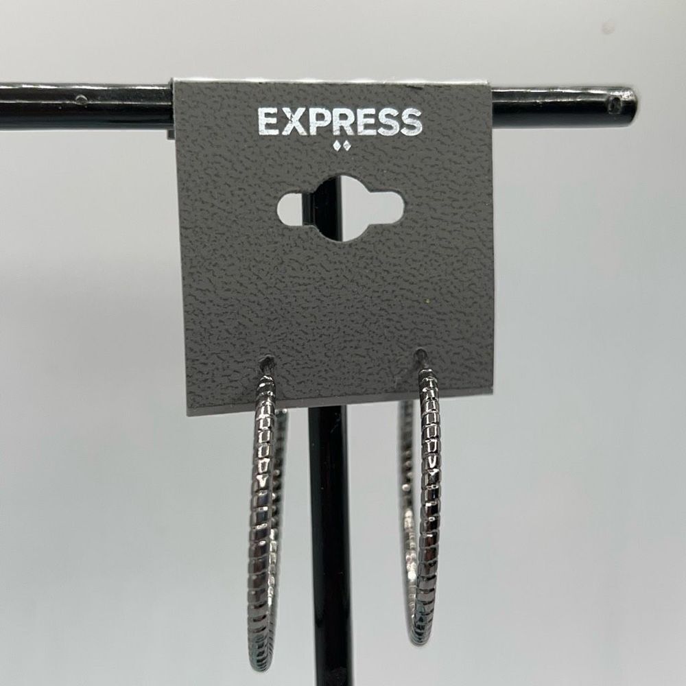 Express Hoop Earrings $16ea / 3 for $25
